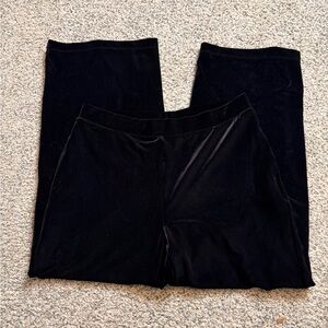 NWT Womens Chico Travelers Velvet Wide Leg Pocket Pants Sz 1P/ Medium/8